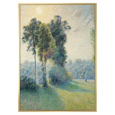 菠蘿選畫所 吉索爾附近聖查爾斯的風景 日落 畢沙羅 AVAR5771G, 金色