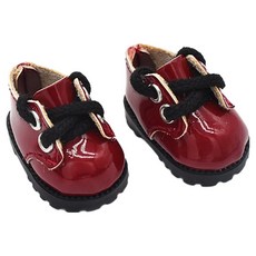 Qilci LABUBU 娃娃馬汀靴 1cm, 1個, 紅色