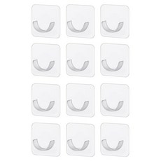 Coco 商會 黏貼式伸縮桿支架 12入, 透明