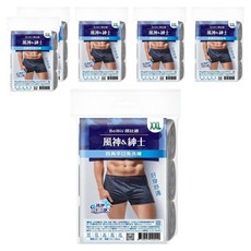 BeiBis 蓓比適 風神紳士 彩色舒適時尚品味 男性四角平口免洗褲3件組 6組
