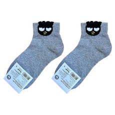 Sanrio 三麗鷗 女款毛絨人物短襪 酷企鵝 2雙