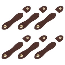 코히모 가죽가방 DIY 다이어리 만들기 스티칭 똑딱이 단추 6p 세트 5W0616, 커피, 1세트