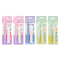 misoro 2000 推拉橡皮擦 2453, 隨機出貨, 5個