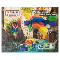 CUBLO 冒險夢想車磁性積木 73p, 1個, 混合色