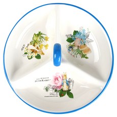 PETER RABBIT 比得兔 陶瓷3格點心盤, 1個, 白色