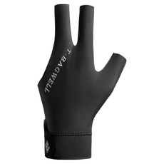 Forming Home 舒適撞球手套 兩指外露 左手專用, 黑色, 1個