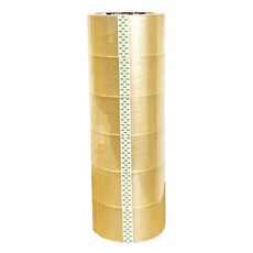 封箱透明膠帶 網拍包裝材料 封口膠帶 48mm 90y 6個 1條, 透明色, 1組