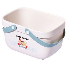 THE ZAKKA 動物圓點瀝水沐浴籃, 藍色