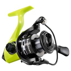 Rooblinos 超輕全金屬紡車輪捲線器 海水淡水通用 CNC海竿路亞, 黑色 + 綠色, MX6000