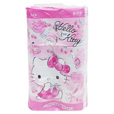 maRUTOmi 丸富製紙 捲筒衛生紙 粉Kitty, 25m, 1個, 12捲