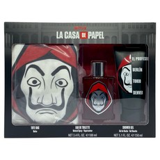 台灣公司貨 NETFLIX LA CASA DE PAPEL 紙房子經典淡香水禮盒 淡香水100ml + 沐浴膠150ml + 經典托特包, 1套