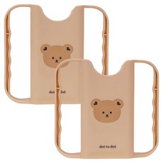 dot to dot Agad 迷你包支架 2.0 125ml, 2個, 棕色小熊 2.0