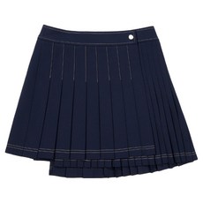 말본 여성용 랩 플리츠 스커트