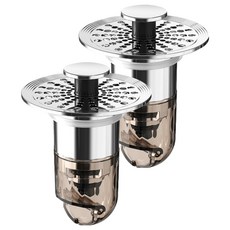 Goodsticks 防臭水槽塞 灰色透明, 2個