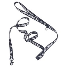 MONCHOUCHOU 寵物Happy Bounce網眼牽繩, 黑色, 1個