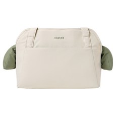 likalika 寵物移動提籠 + 肩墊 + 斜背帶套組, 1套, 奶油色 + 卡其色