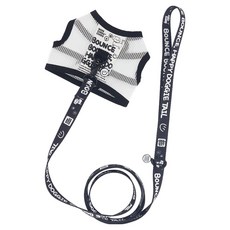 MONCHOUCHOU 狗狗 Happy Bounce 網眼胸背帶, 1個, 白色