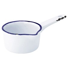 utopia 復古長柄石陶點心碗, 1個, 白色 + 藍色