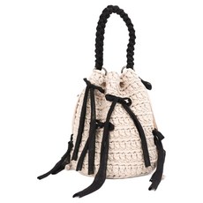 MystiKotita DIY Clara 手鉤包製作 編織材料包套組 Rico托特包, 1個, 米膚粉