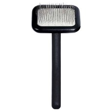 SILVER LINE 寵物黑色標籤無壓力順毛梳 S, 1個, 黑色+灰色