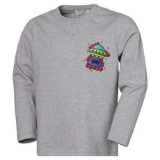 Uravi 兒童太空船長袖棉質圓領T恤