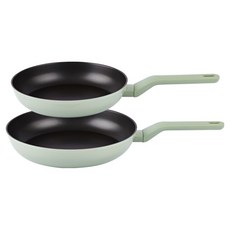 Lacena Mio 電磁爐適用平底鍋 2件組, 1套, 混合色, 平底鍋 24cm + 28cm