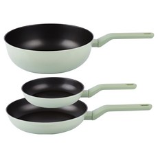 라체나 인덕션 미오 후라이팬 + 궁중팬 세트 3개, 혼합색상, 1세트, 후라이팬 20cm + 후라이팬 24cm + 궁중팬 28cm