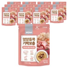 이즈칸 고양이 영양듬뿍 기력보충 스프, 가쓰오닭고기스프, 80g, 12개 가쓰오닭고기스프, 80g, 12개