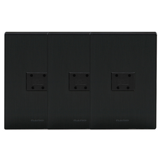 nano ART2 SIMPLE 電話埋入式插座 4p 全黑, 3個