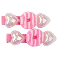 Pink Dragon 甜甜圈雙髮夾 2入