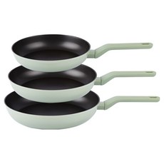 라체나 인덕션 미오 후라이팬 세트 3개, 혼합색상, 1세트, 후라이팬 24cm + 28cm + 30cm