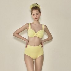 VikiniVender 女款淡雅傘襬裙比基尼3件組