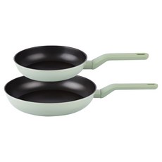 Rachenna Mio 電磁爐適用平底鍋 2件組, 1套, 平底鍋 20cm + 28cm, 混色