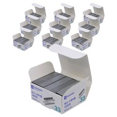 WHASHIN 開放式釘書針 5000p, 10個, 33針號