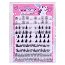 IHara 大容量混合A款人造假睫毛, 1個, 黑色