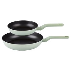 Lacena Mio 電磁爐適用平底鍋2件組, 1套, 平底鍋 20cm + 30cm, 混合色