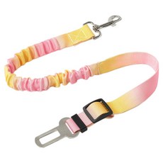 Carribean小狗安全帶, 1個, 黃粉色漸層
