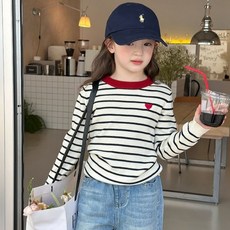 Starbean 兒童愛心刺繡長袖針織衫
