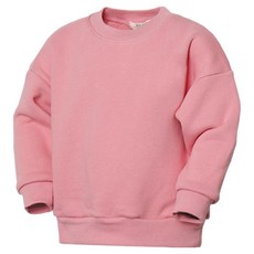 Uravi 兒童素色Veronica長袖棉質圓領大學T恤