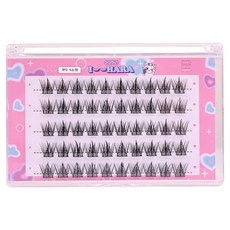 IHara 橫向5排 閃亮芭比假睫毛, 1個, 黑色