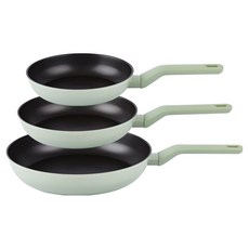 라체나 인덕션 미오 후라이팬 세트 3개, 혼합색상, 1세트, 후라이팬 20cm + 24cm + 30cm
