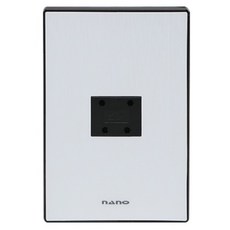 나노 아트2 SIMPLE 전화매입콘센트 4p 블랙, 1개