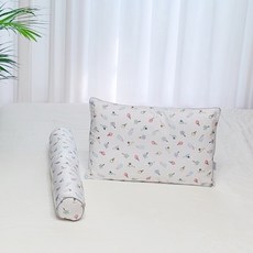 아띠블랑 유아용 인견 베개 + 바디필로우 2종 꿀잠 세트, 팜트리