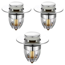 GOODSTICKS 浴室洗手間洗手台排水孔塞 銀色 B型, 3個