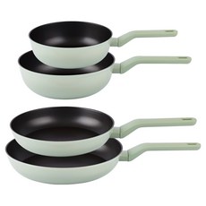 라체나 인덕션 미오 후라이팬 + 궁중팬 세트 4개, 혼합색상, 1세트, 후라이팬 24cm + 후라이팬 28cm + 궁중팬 22cm + 궁중팬 24cm