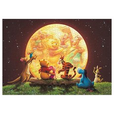 Tenyo 月光派對 小熊維尼拼圖 D-300-074 43 x 30.5, 1個, 300片, 混和顏色