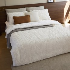 about cozy 針織超細纖維衍縫被套組