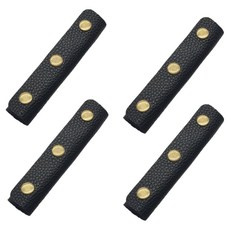 Khohimo 人造皮革可拆卸包包手提帶保護套 5W0615, 黑色, 4個