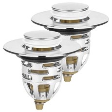 Goods-Tics 浴室防臭洗臉盆水塞 ABS內芯, 2個