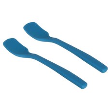 플라라 프리미엄 실리콘 요거트 스푼, 청록, 2개, 스푼 2p